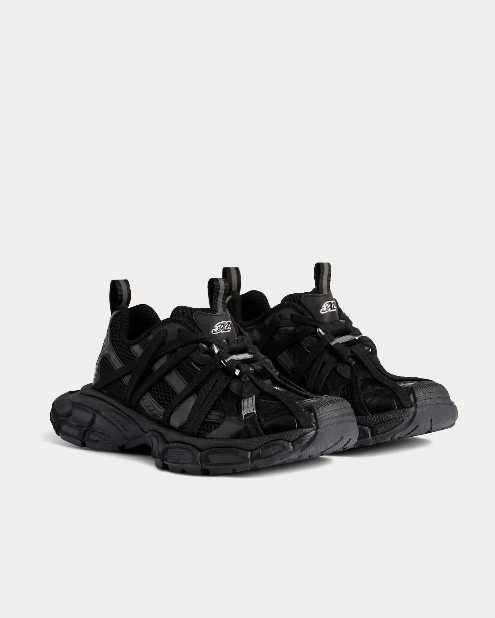 3XL Extreme Laces B Black Low Top Sneakers