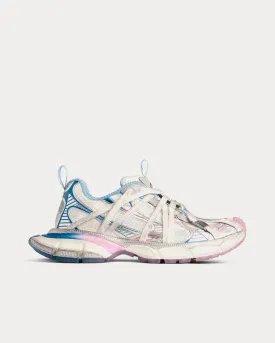 3XL Extreme Laces B White / Grey / Blue / Pink Low Top Sneakers