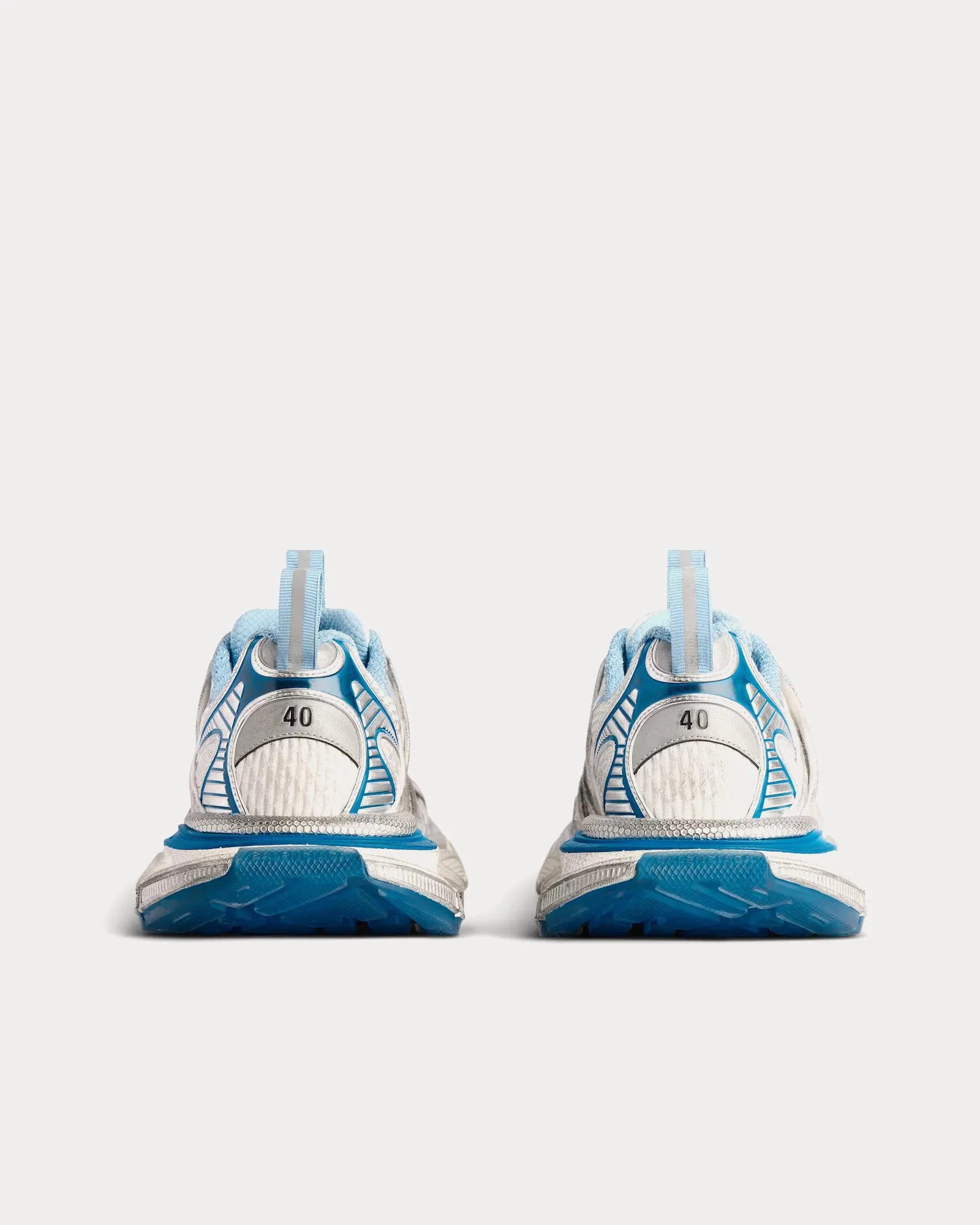 3XL Extreme Laces B White / Grey / Blue / Pink Low Top Sneakers