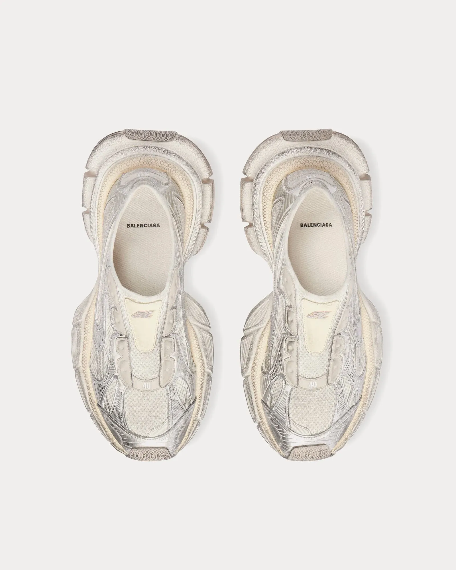 3XL Polyurethane & Polyester Eggshell Slip On Sneakers