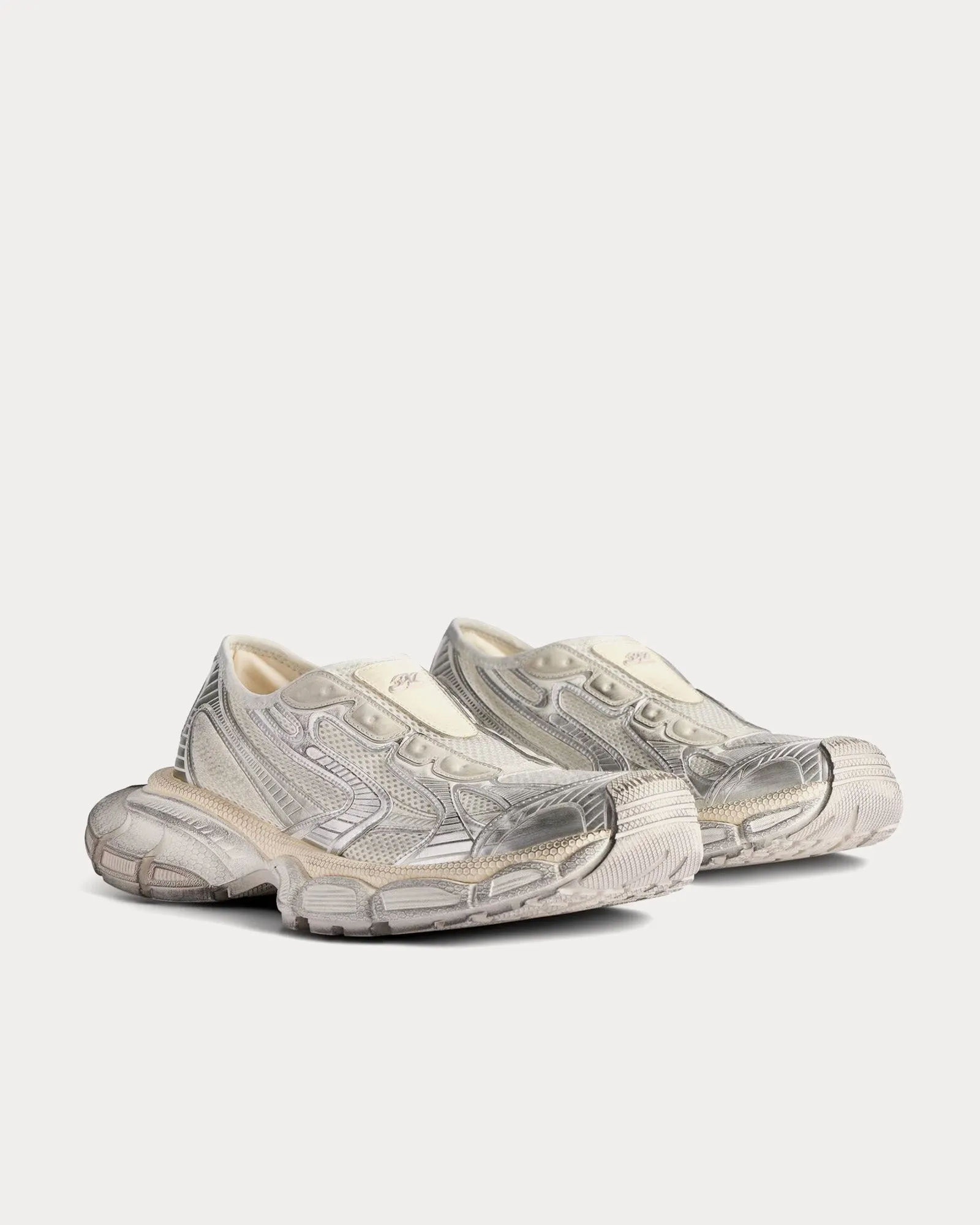 3XL Polyurethane & Polyester Eggshell Slip On Sneakers
