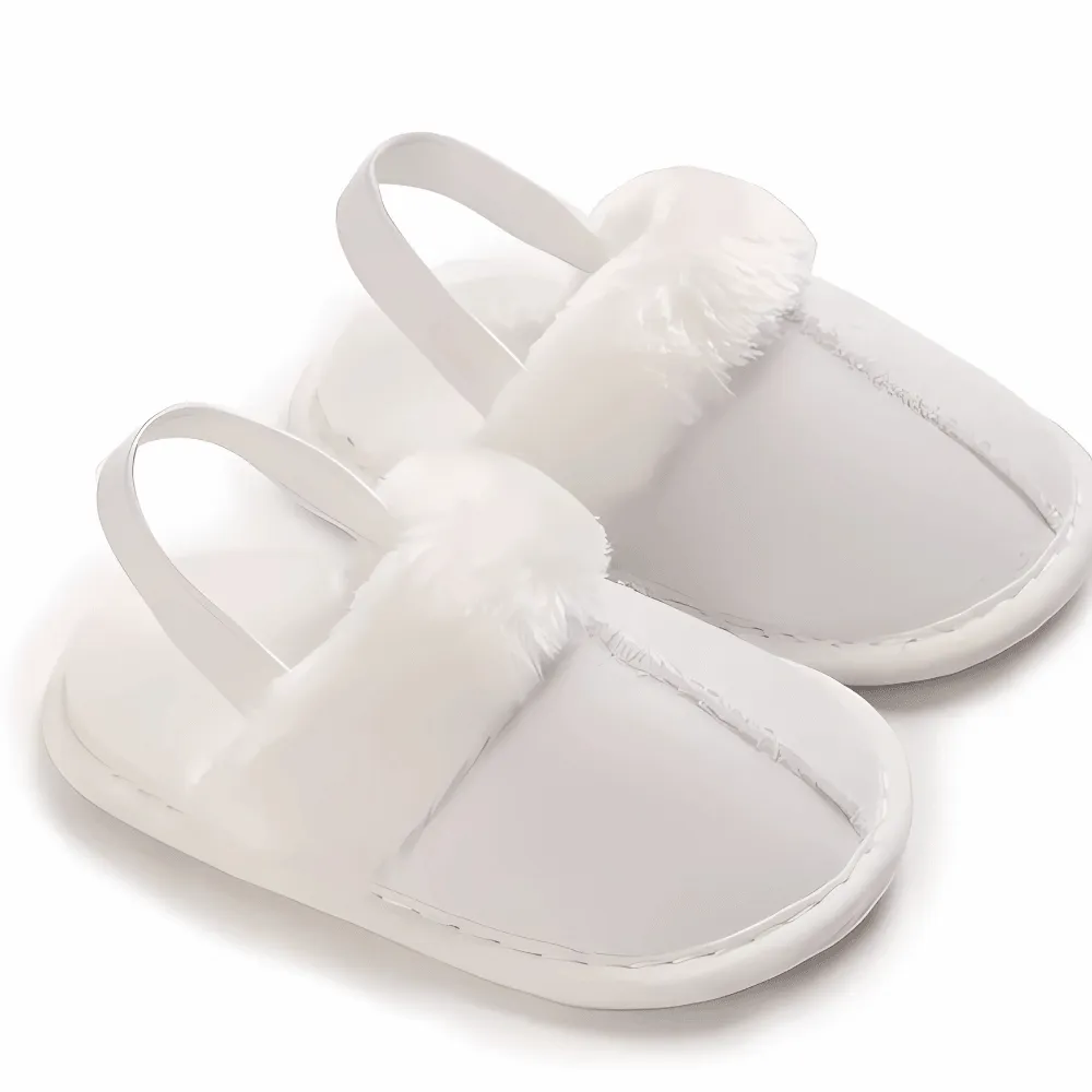 Baby Slip On Soft Fur Slides