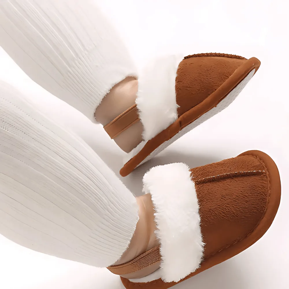 Baby Slip On Soft Fur Slides