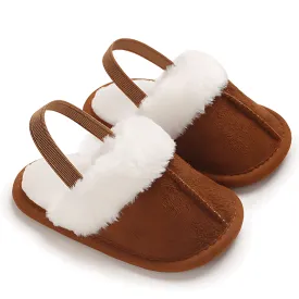 Baby Slip On Soft Fur Slides