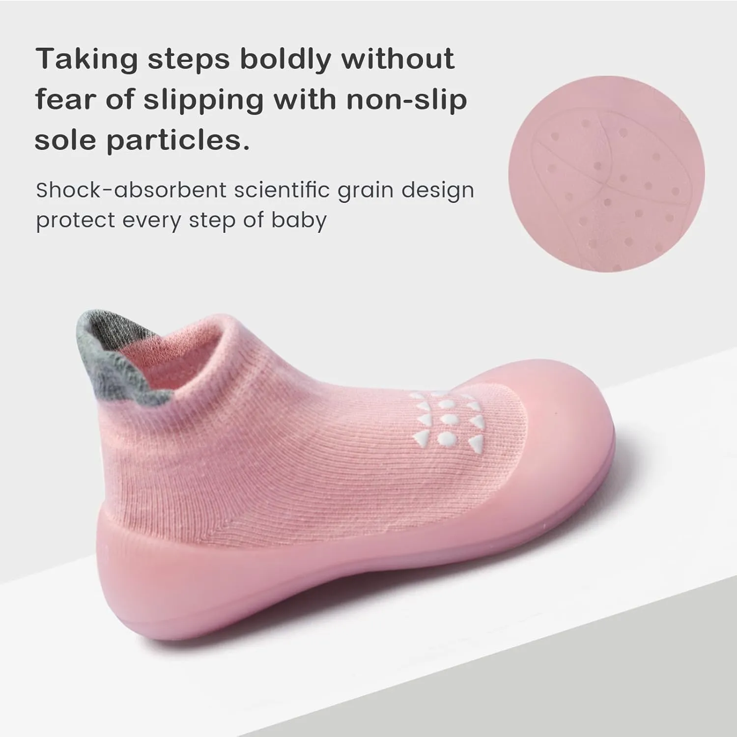 Baby Sock Shoes Baby Walking Shoes Infant Non-Slip Breathable Slippers with Soft Rubber Sole Baby Boys Girls Sneakers