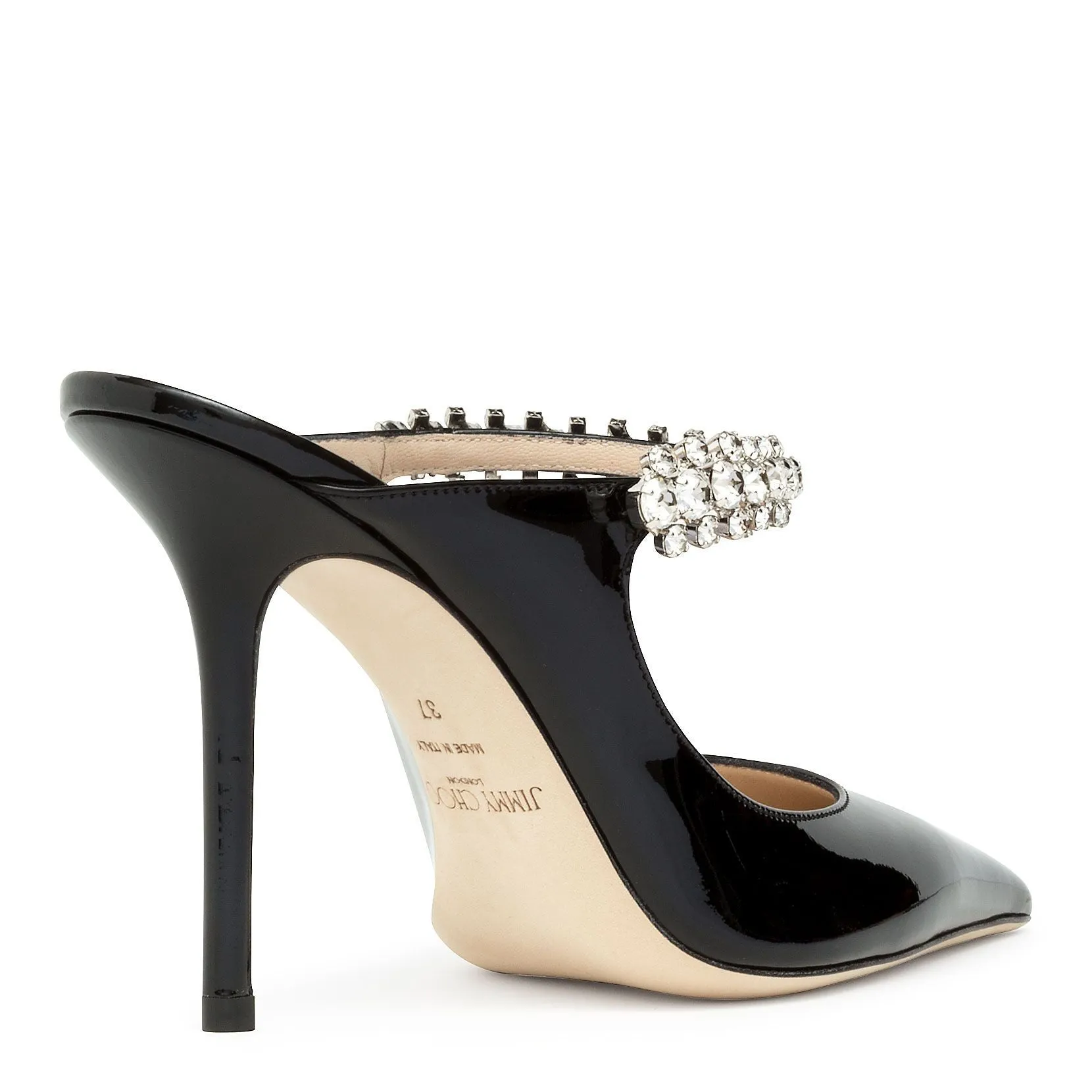 Bing 100 patent black mules
