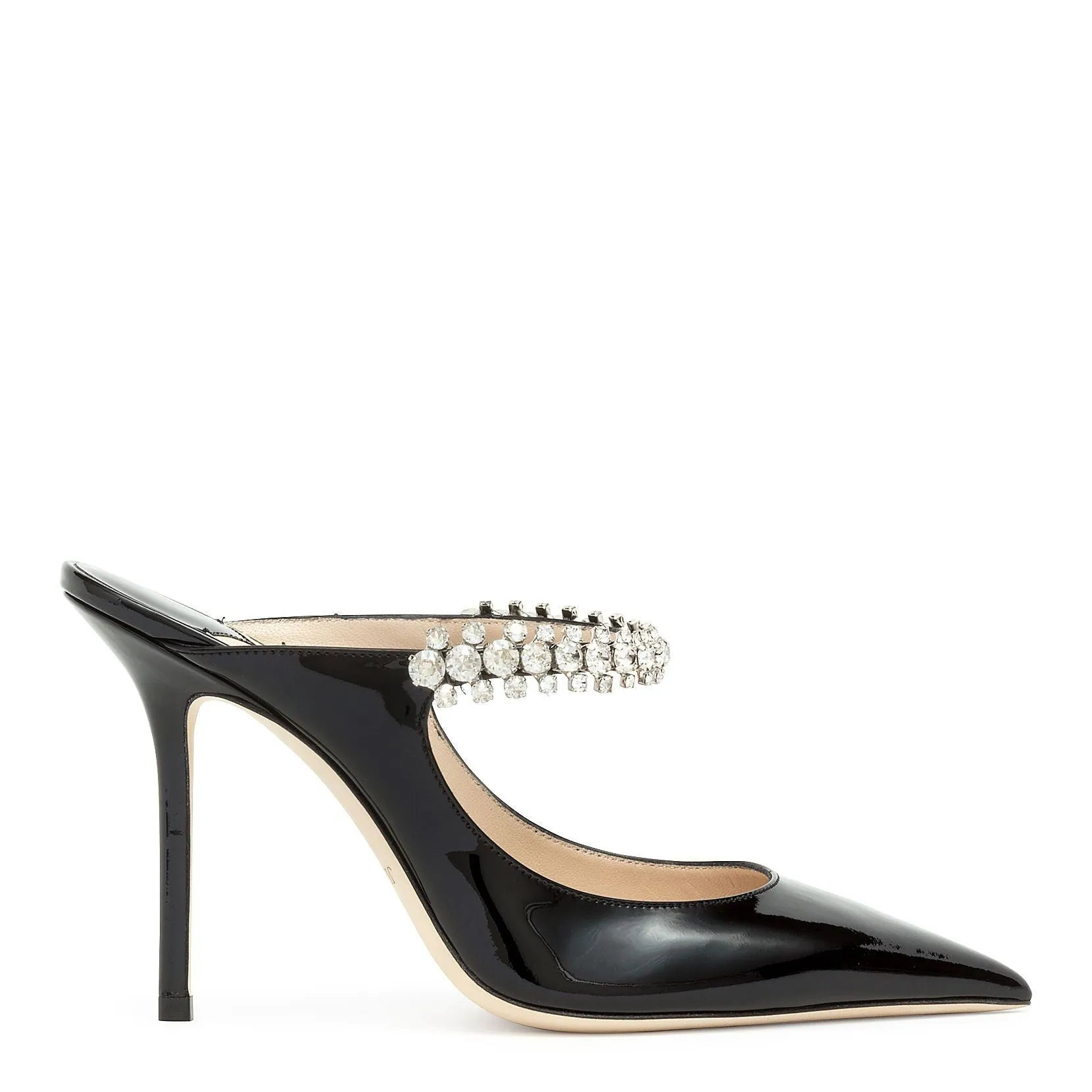 Bing 100 patent black mules
