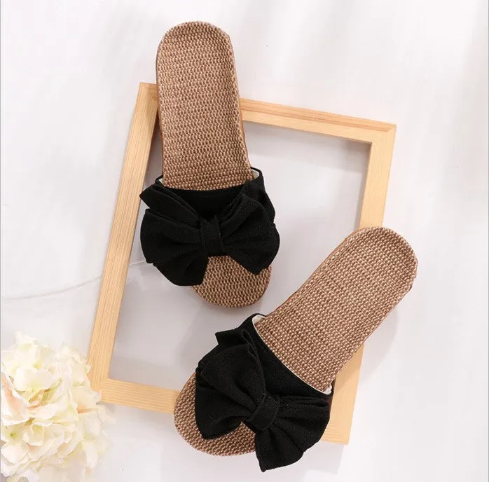Casual Bow-knot Soft Slippers