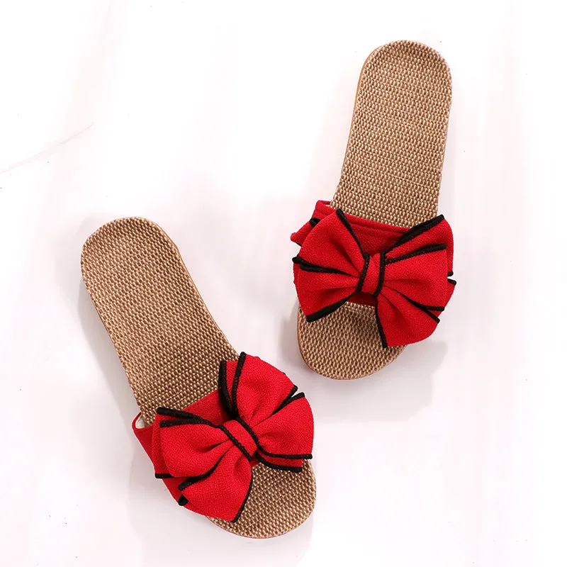 Casual Bow-knot Soft Slippers