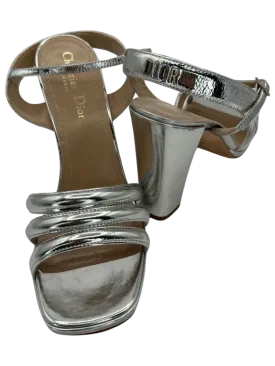 Christian Dior Dior "Call" Leather Slingback Sandals