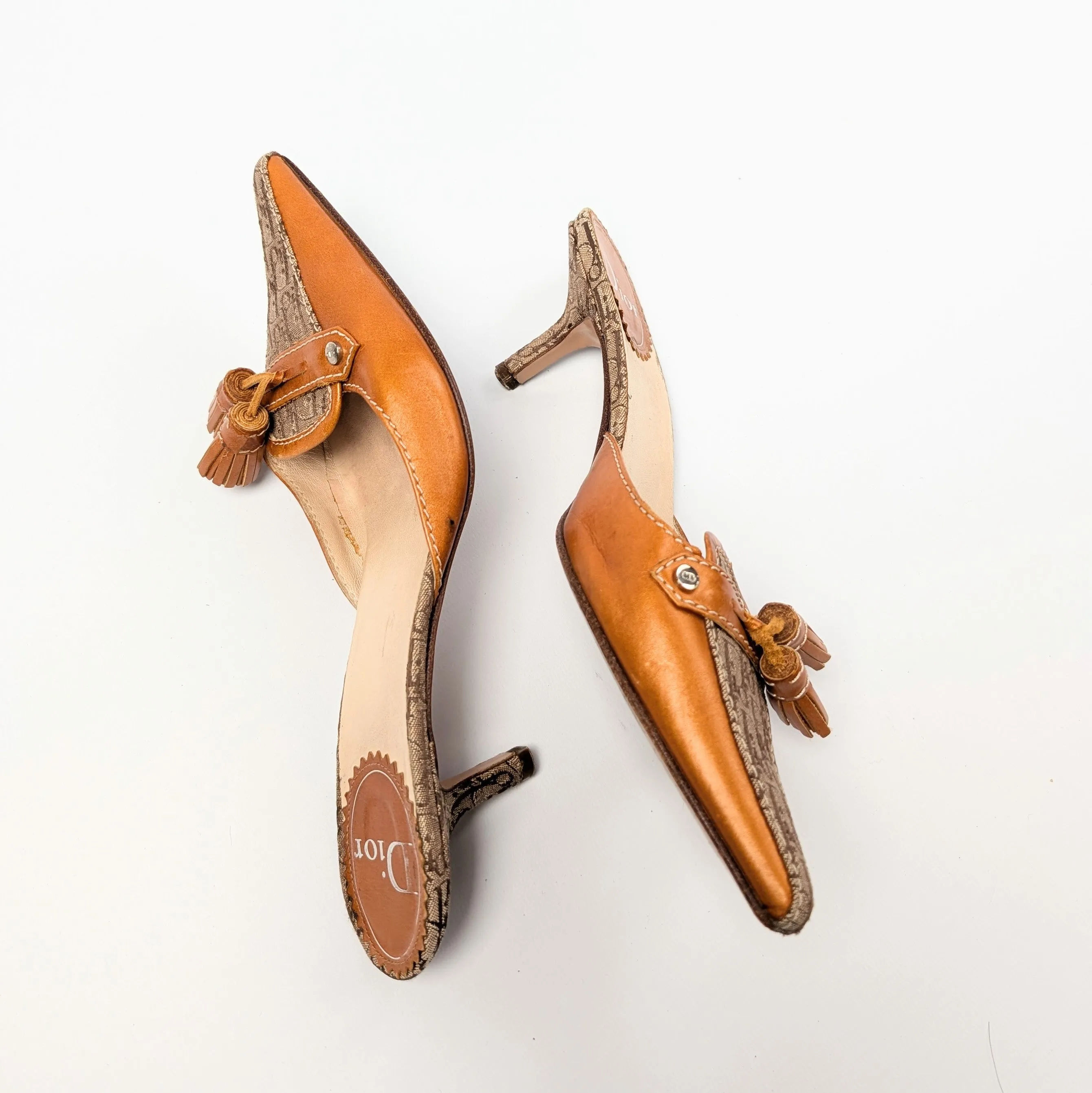Dior Monogram mules - EU37|UK4|US6