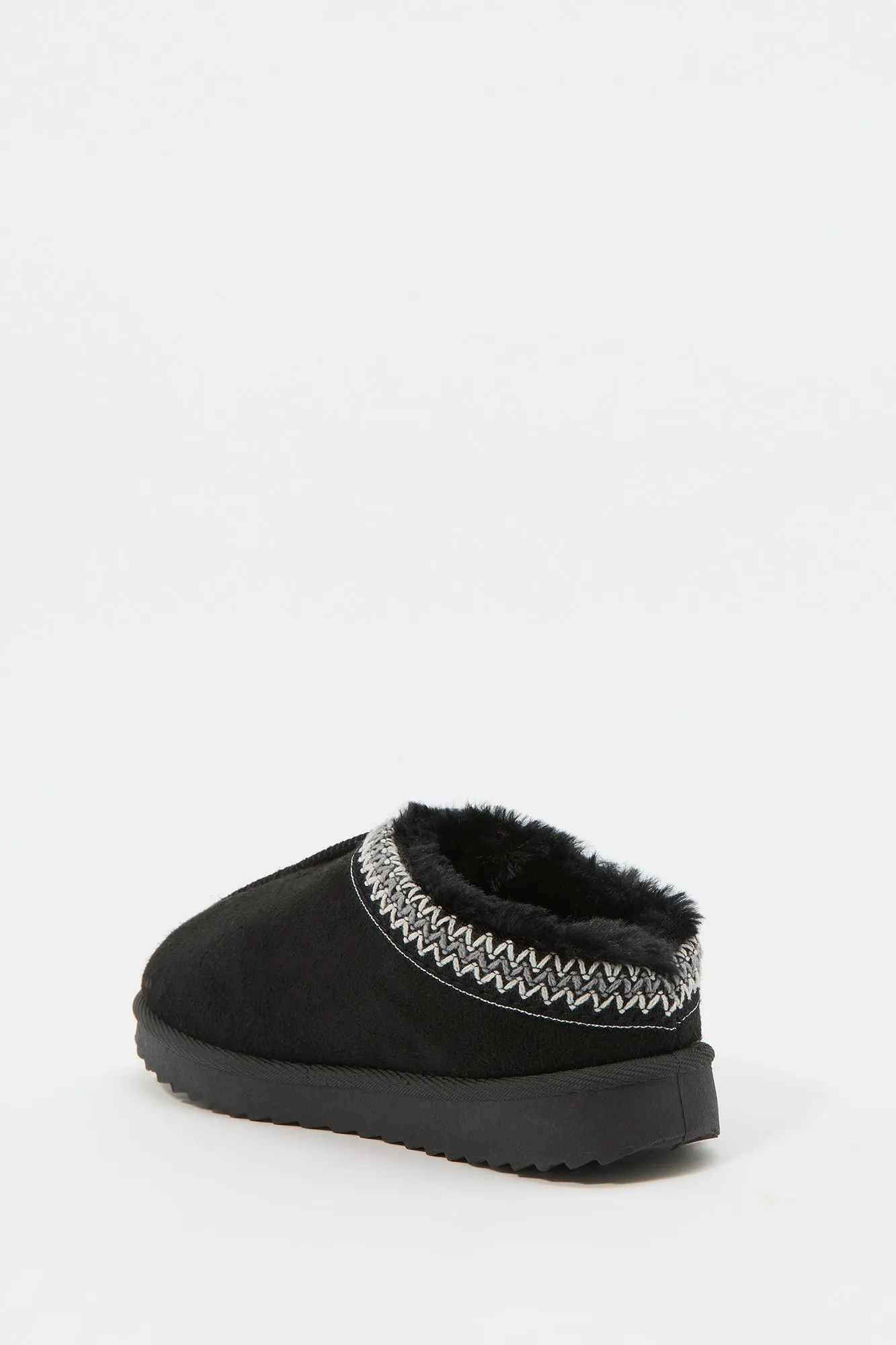 Girls Faux Fur Lined Slipper Booties