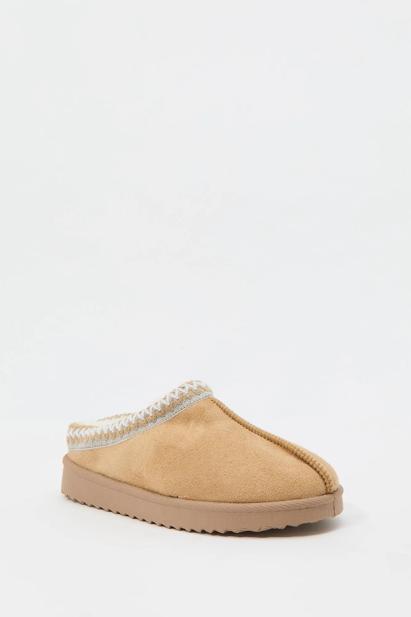 Girls Faux Fur Lined Slipper Booties
