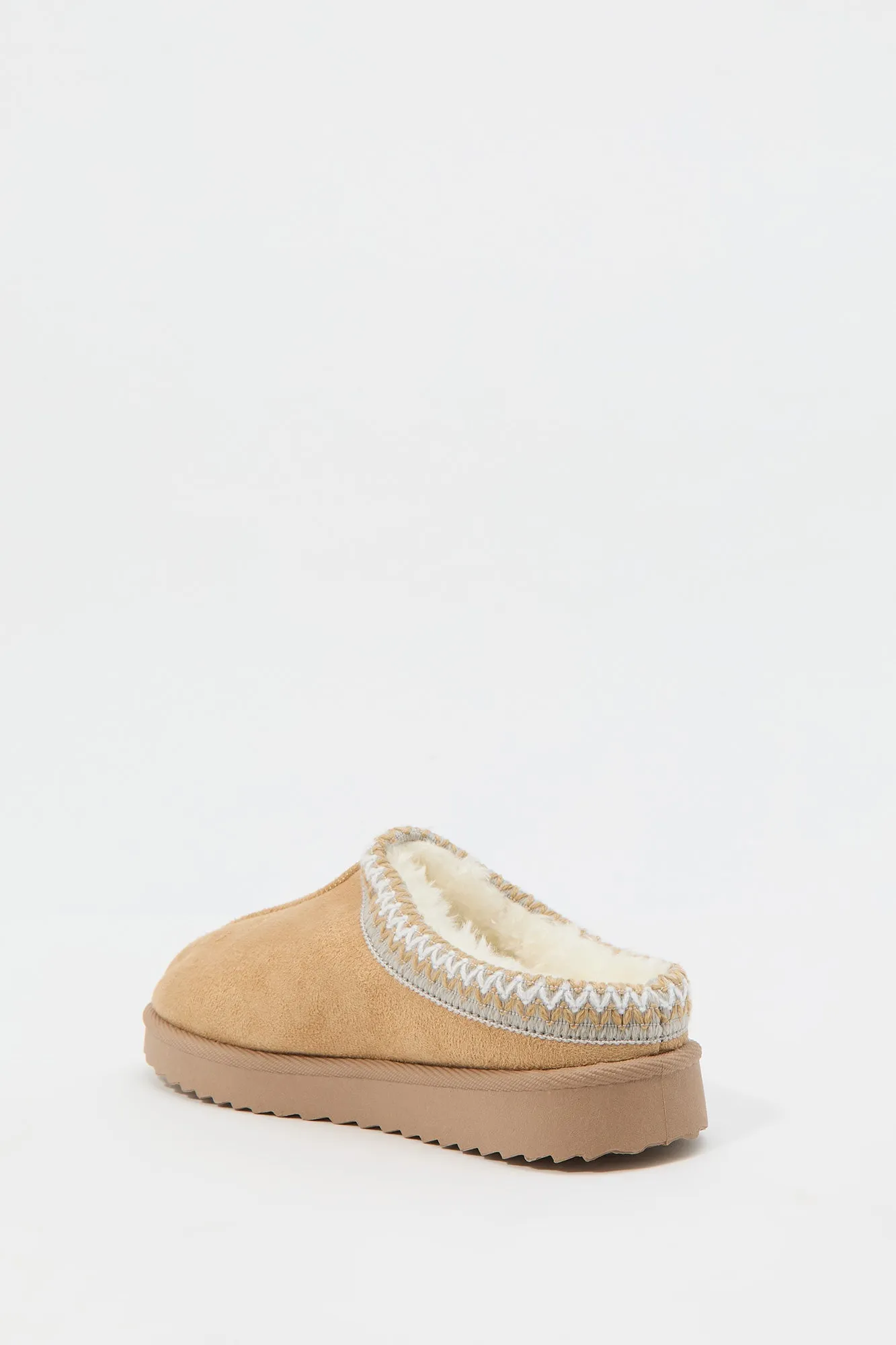 Girls Faux Fur Lined Slipper Booties