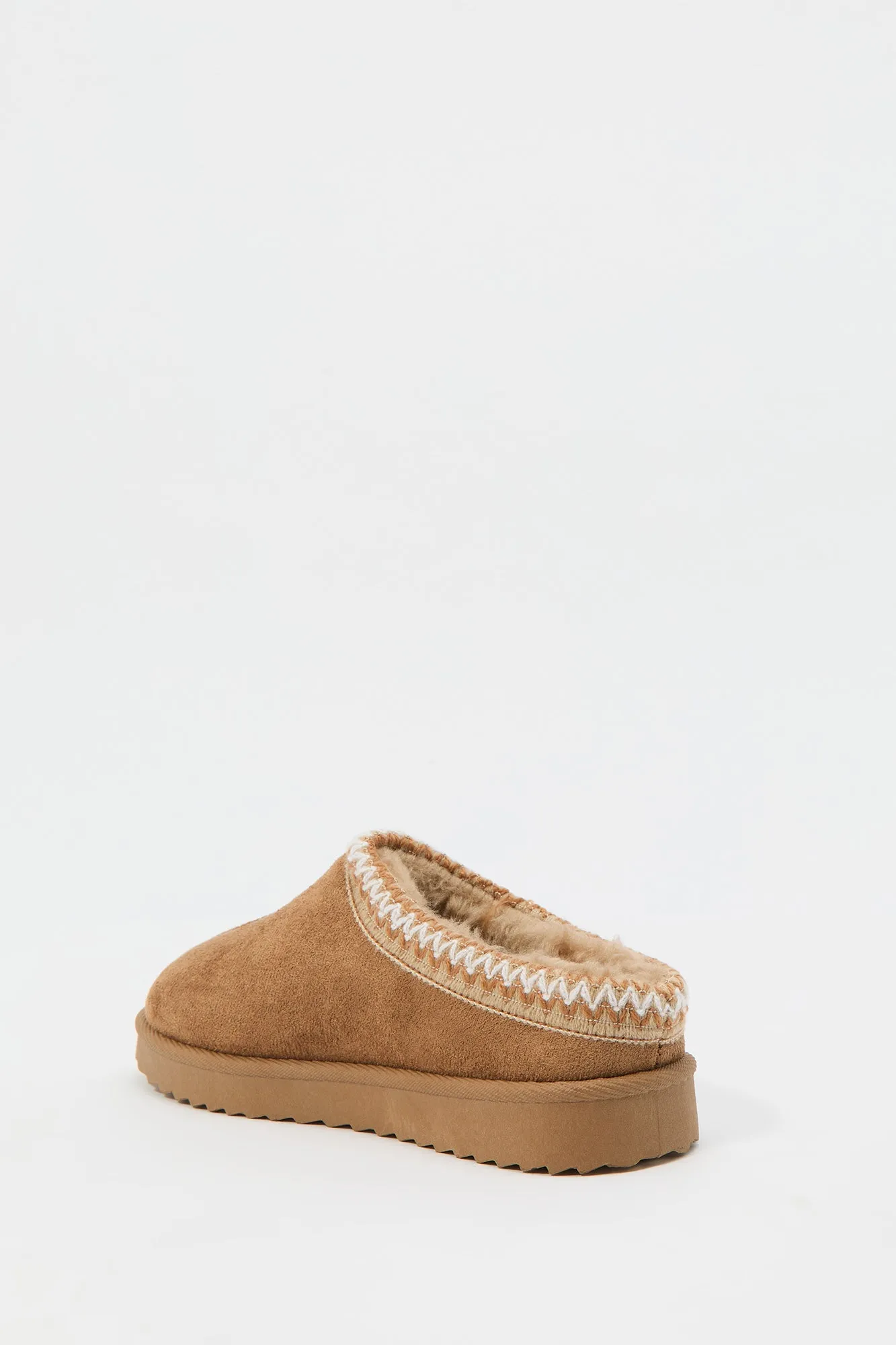 Girls Faux Fur Lined Slipper Booties
