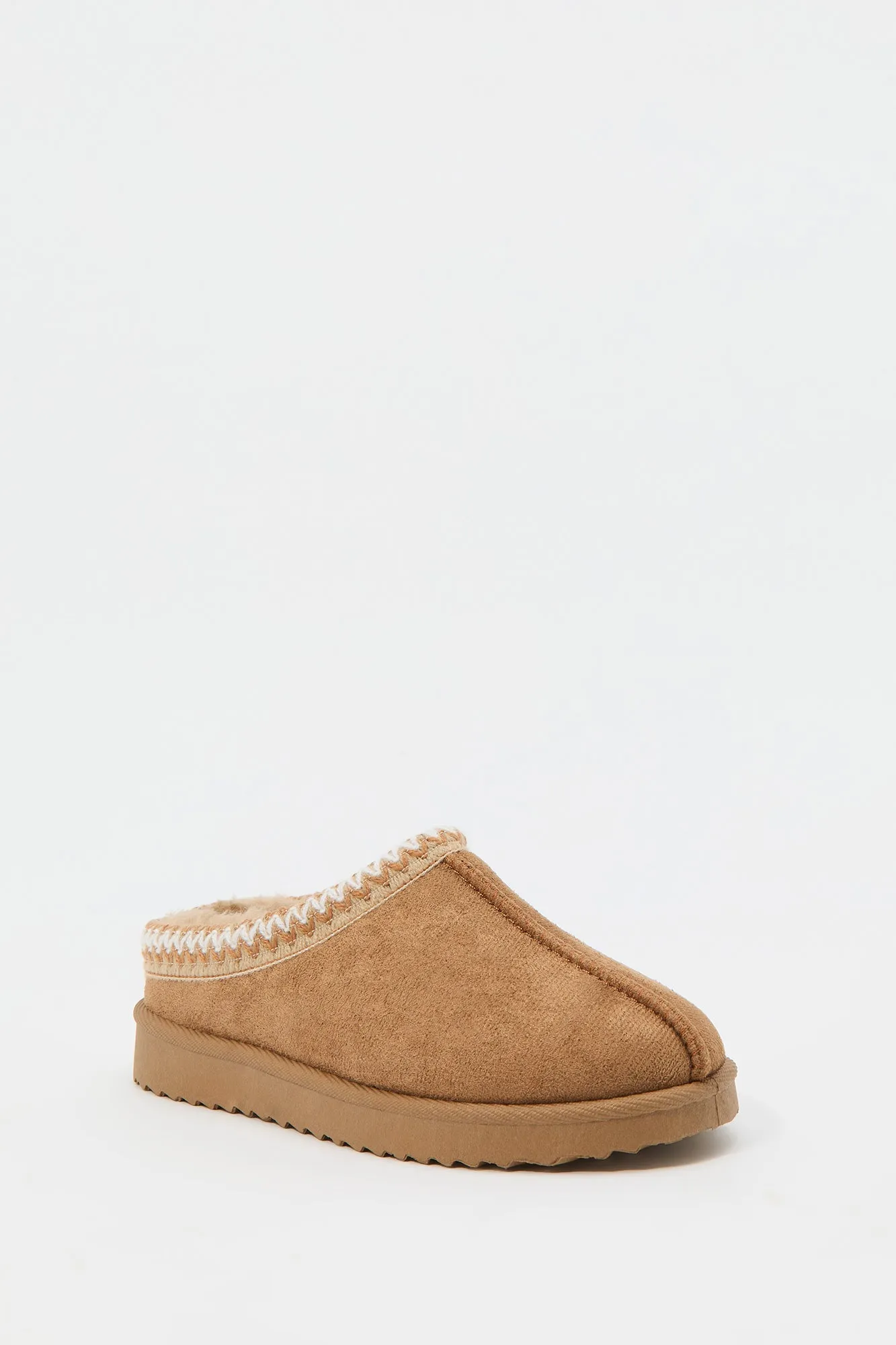 Girls Faux Fur Lined Slipper Booties