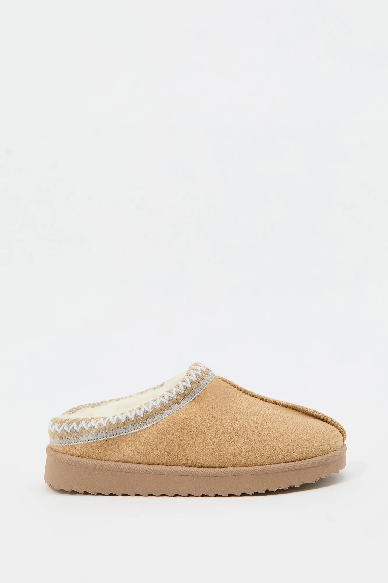 Girls Faux Fur Lined Slipper Booties