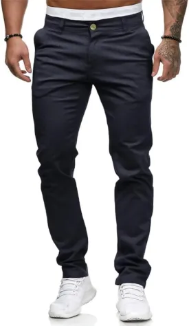 HUNGSON Men Skinny Slim Fit Casual Jeans Dyeing Stretch Straight Fashion Denim Pants