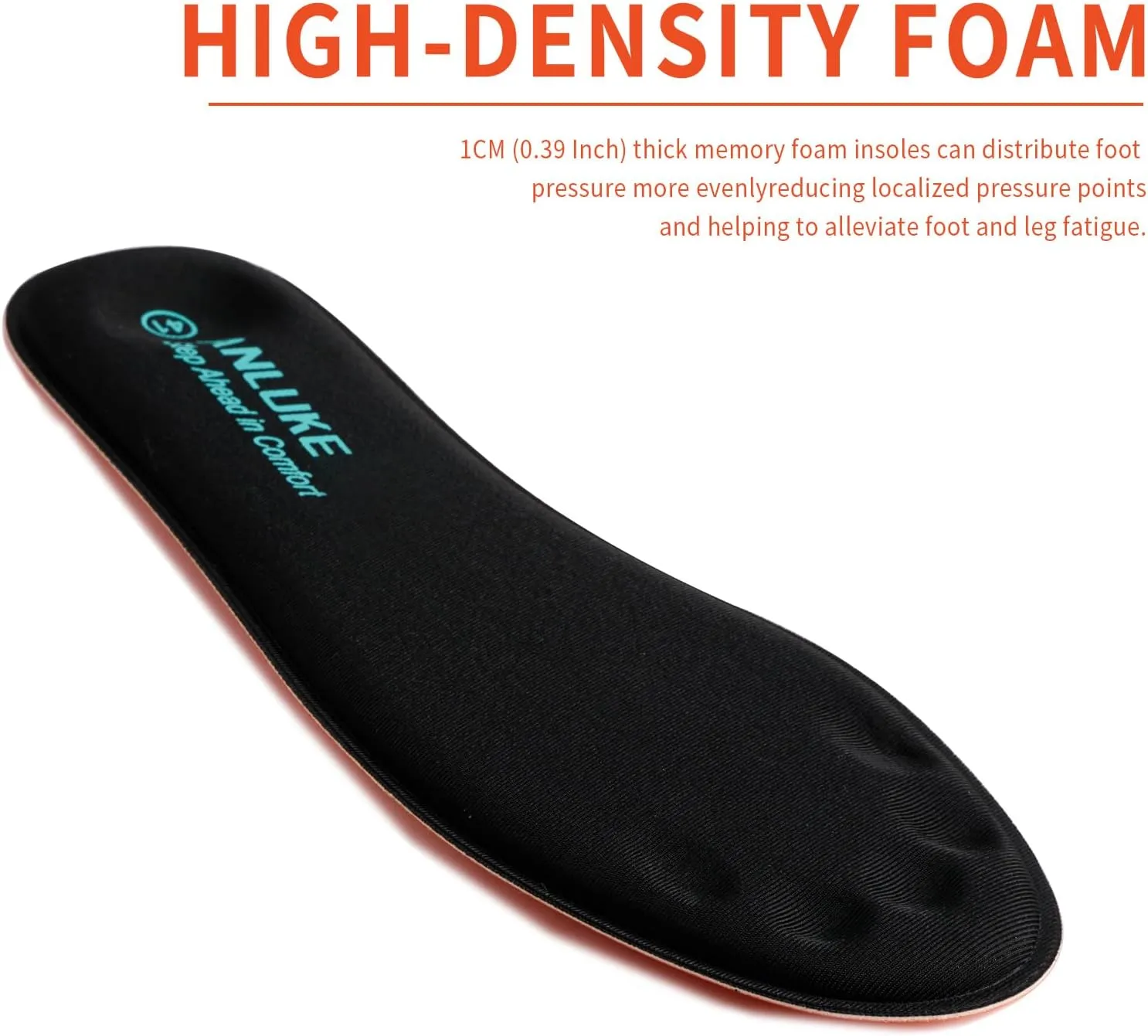Memory Foam Insoles for Men & Women - Replacement Cushion Shoe Inserts for Work Boots, Running Shoes, Hiking, Sneakers & Loafers - Shock Absorbing Support for Foot Pain Relief & All-Day Comfort Black
