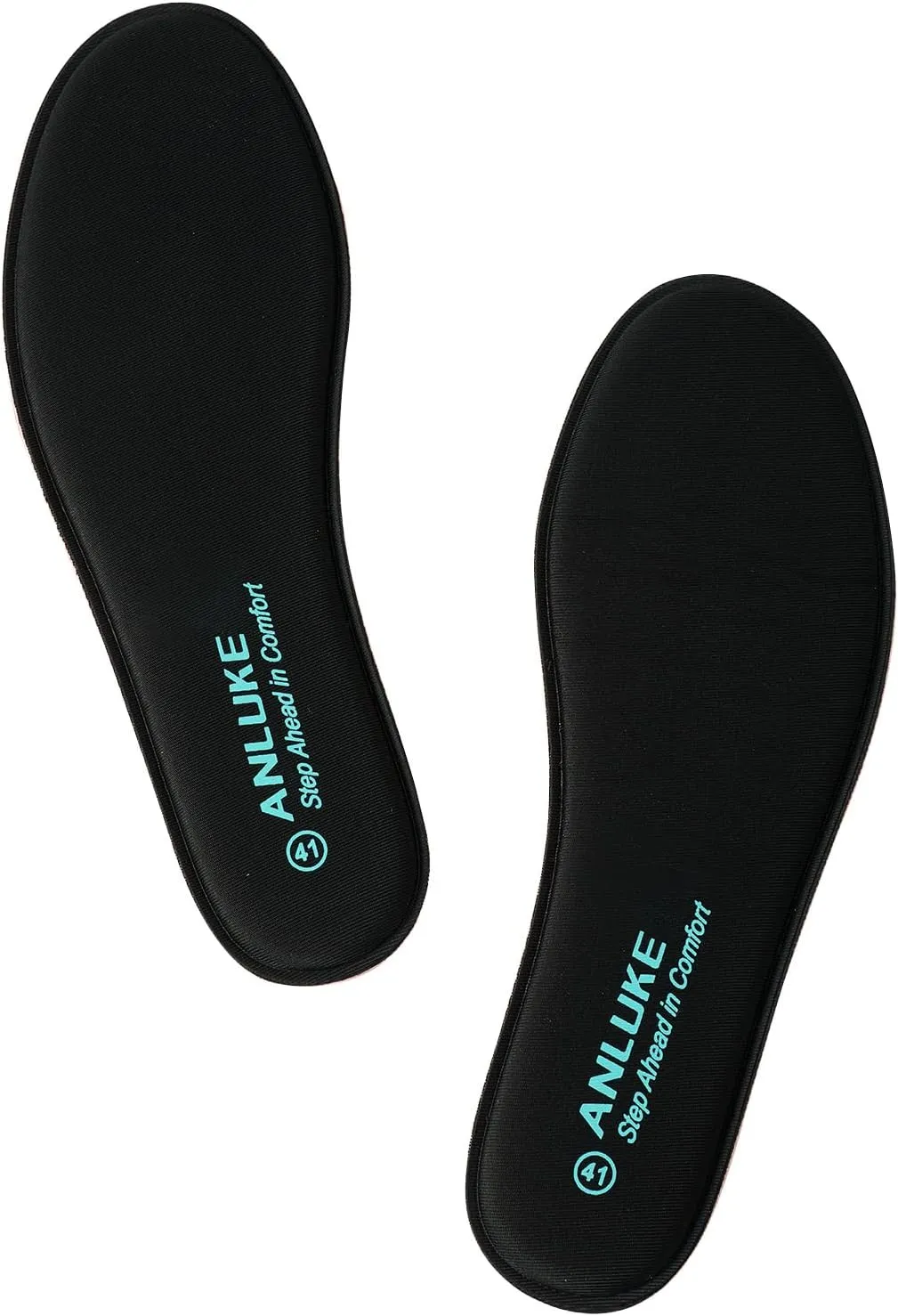 Memory Foam Insoles for Men & Women - Replacement Cushion Shoe Inserts for Work Boots, Running Shoes, Hiking, Sneakers & Loafers - Shock Absorbing Support for Foot Pain Relief & All-Day Comfort Black