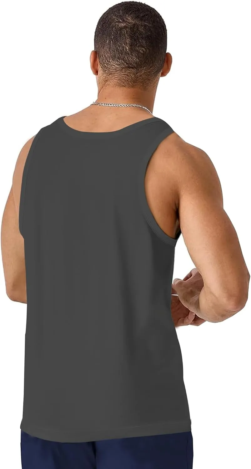 Nidoul Mens Beach Tank Tops Summer Graphic Palm Tree Sleeveless Shirts for Men Vacation Gym Running Workout Tank Top