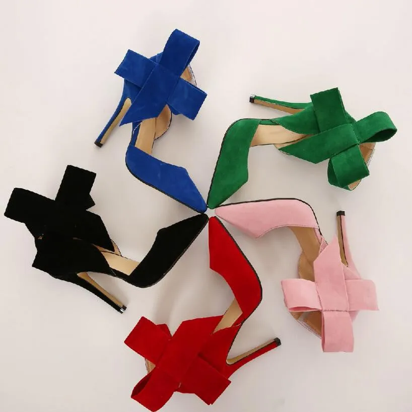 Pointed Toe Big Bow Pumps