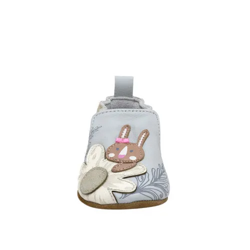 Robeez Peek-a-Boo | Gray Infant Soft Sole Bootie