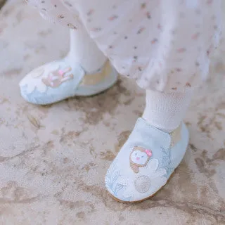 Robeez Peek-a-Boo | Gray Infant Soft Sole Bootie