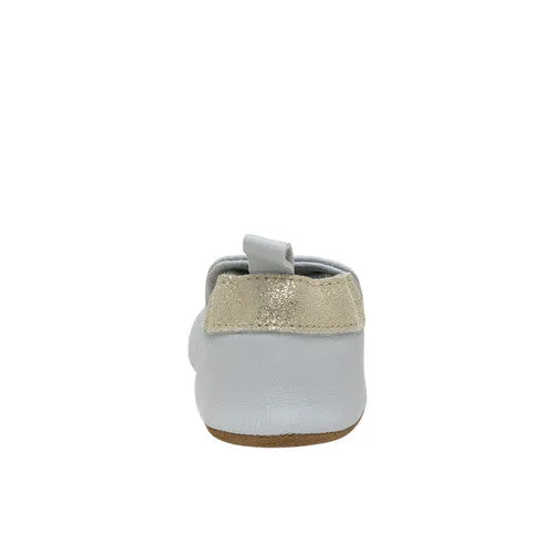 Robeez Peek-a-Boo | Gray Infant Soft Sole Bootie
