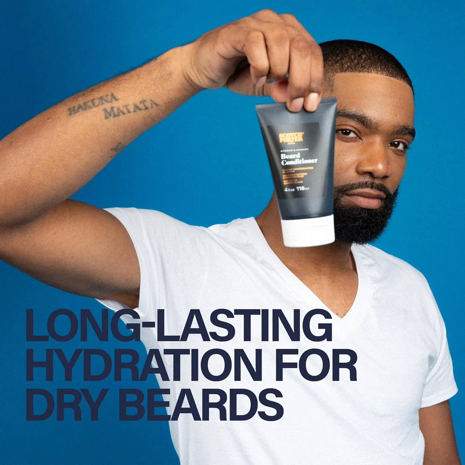 Scotch Porter Hydrate & Nourish Beard Conditioner ?C Long-Lasting Moisture Helps Strengthen, Reduce Frizz & Promote Healthy Hair Growth for Dull, Dry, Coarse Beards ?C Original Scent, 7.1 oz. Bottle