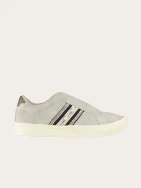 Sprox Women's Slip on Shoes in Grey Leather