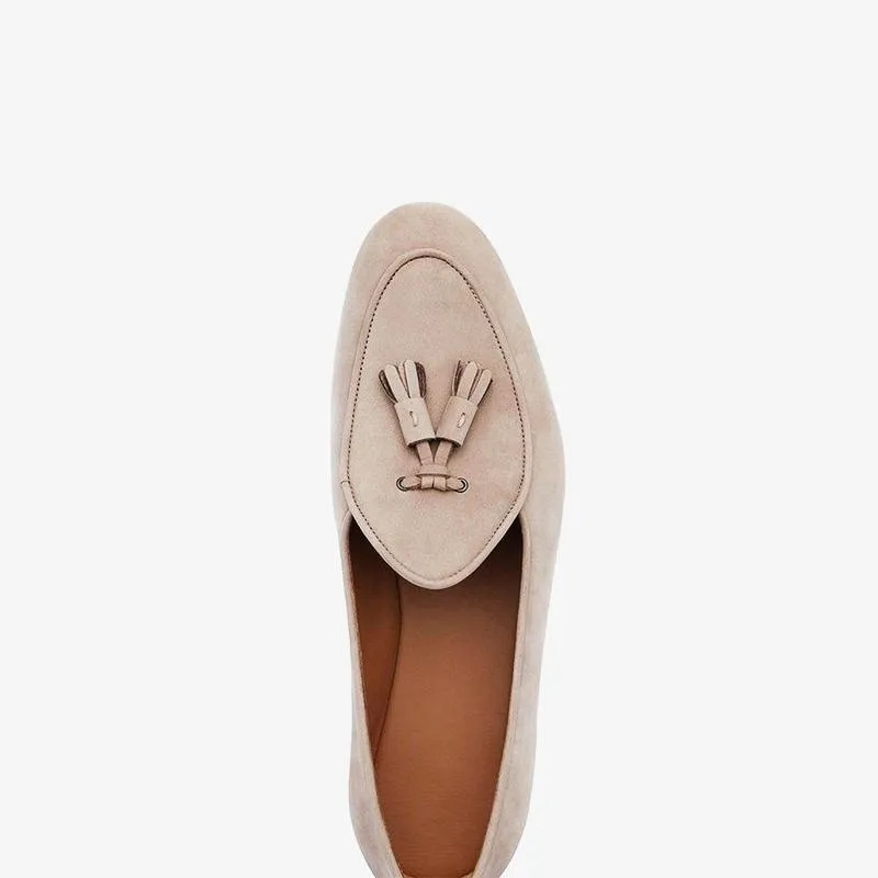 Tassel Loafers in Apricot