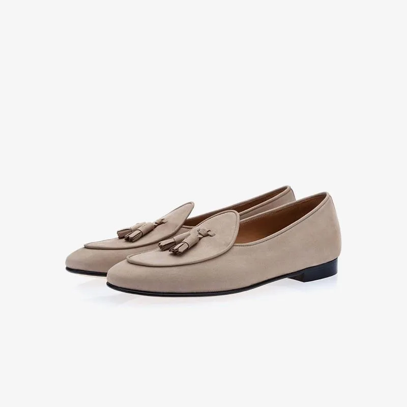 Tassel Loafers in Apricot