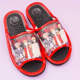 Tokyo Revengers Acupressure Sandals - Red / Medium