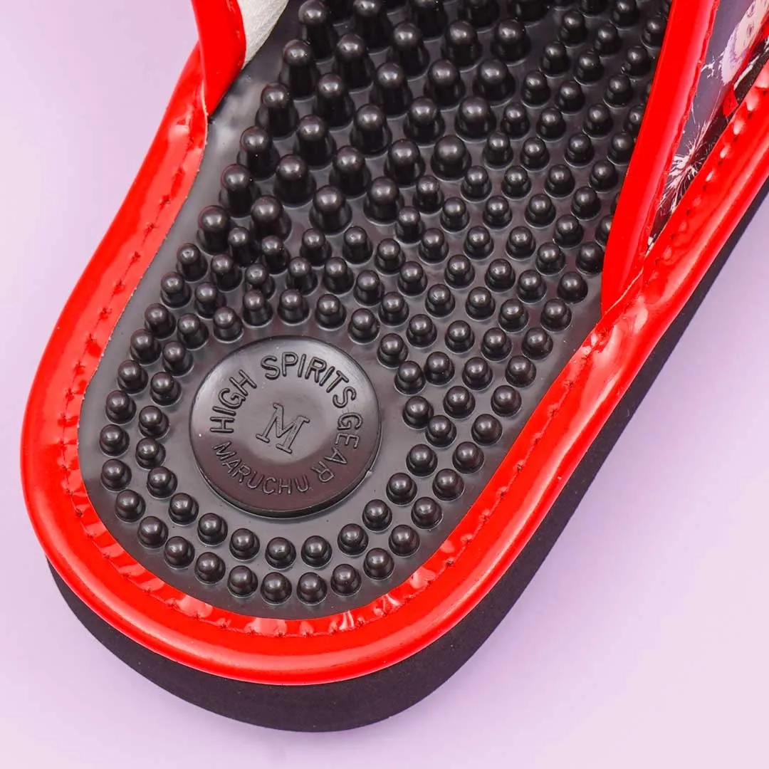 Tokyo Revengers Acupressure Sandals - Red / Medium