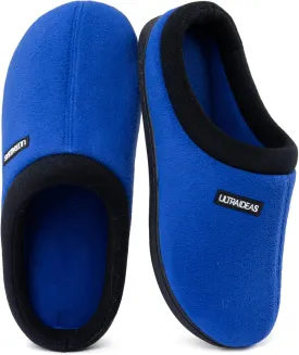 ULTRAIDEAS Women's Cozy Fleece-Lined Memory Foam Slippers with Anti-Slip Rubber Sole for Indoor/Outdoor