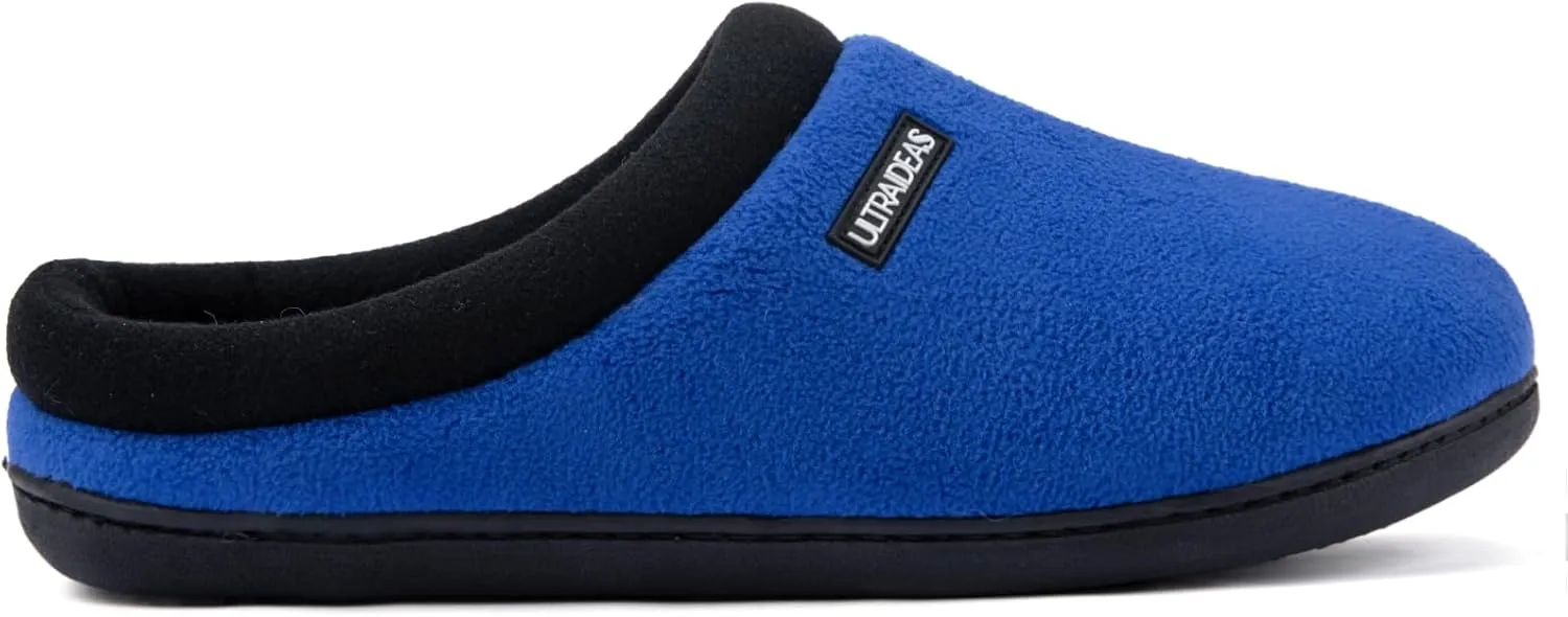 ULTRAIDEAS Women's Cozy Fleece-Lined Memory Foam Slippers with Anti-Slip Rubber Sole for Indoor/Outdoor